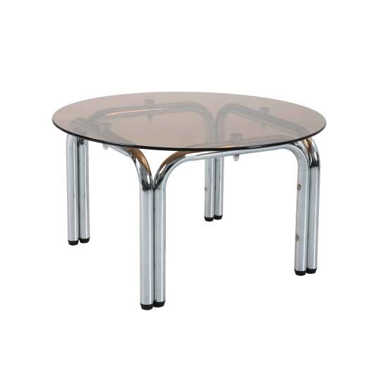 Mesa de centro de cristal templado redonda Ø70 cm