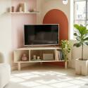 Mueble TV esquinero colorido 120 cm estilo escandinavo
