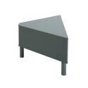 Mueble TV esquinero colorido 120 cm estilo escandinavo