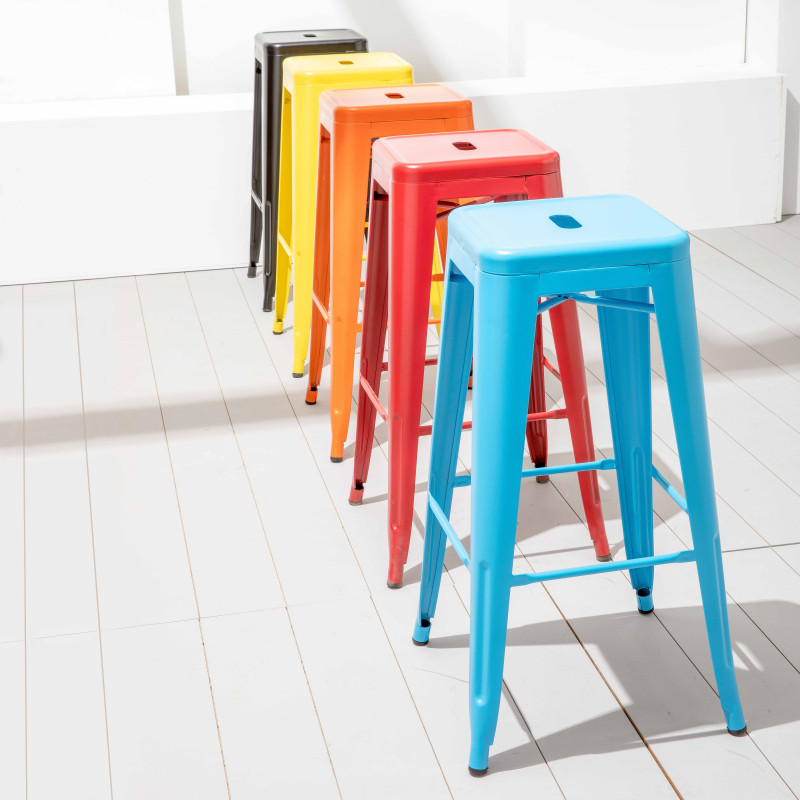 Taburete de jardín de metal mate (5/7)