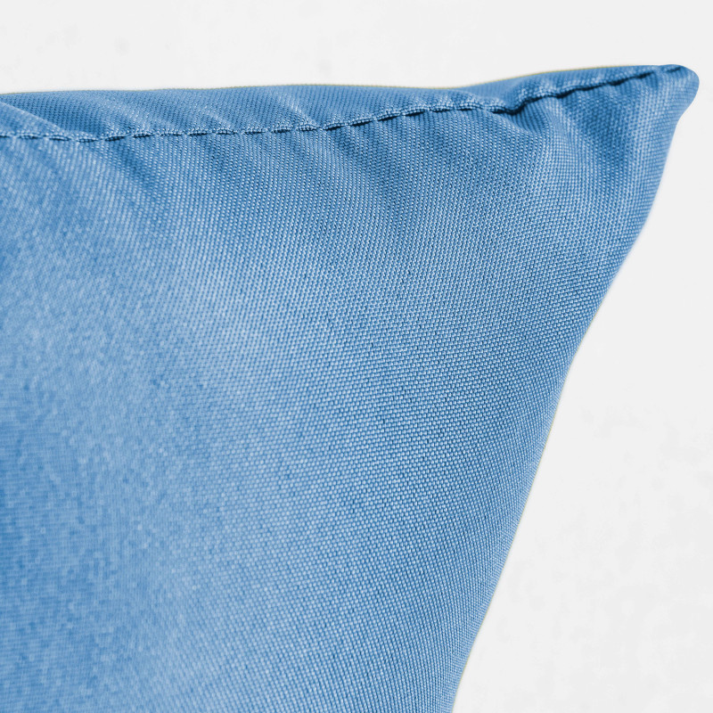 Lote de 2 pequeños cojines rectangulares lisos de exterior con funda extraíble 40 x 20 cm