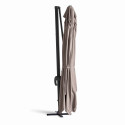 Conjunto de sombrilla colgante inclinable (4 x 3 m) + 4 losas lastradas