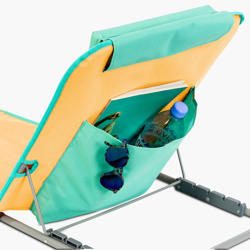 Colchón de playa plegable, reclinable 5 posiciones