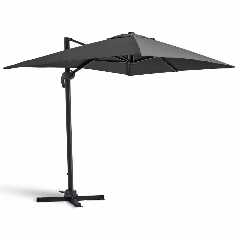Sombrilla colgante rectangular 2 x 3 m, mástil rotativo 360°