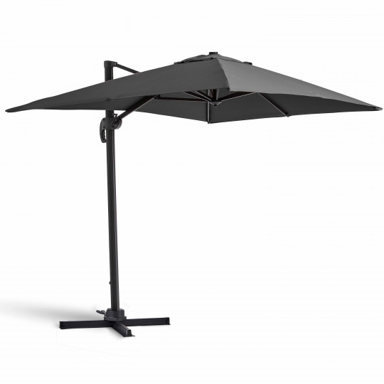 Sombrilla colgante rectangular 2 x 3 m, mástil rotativo 360°
