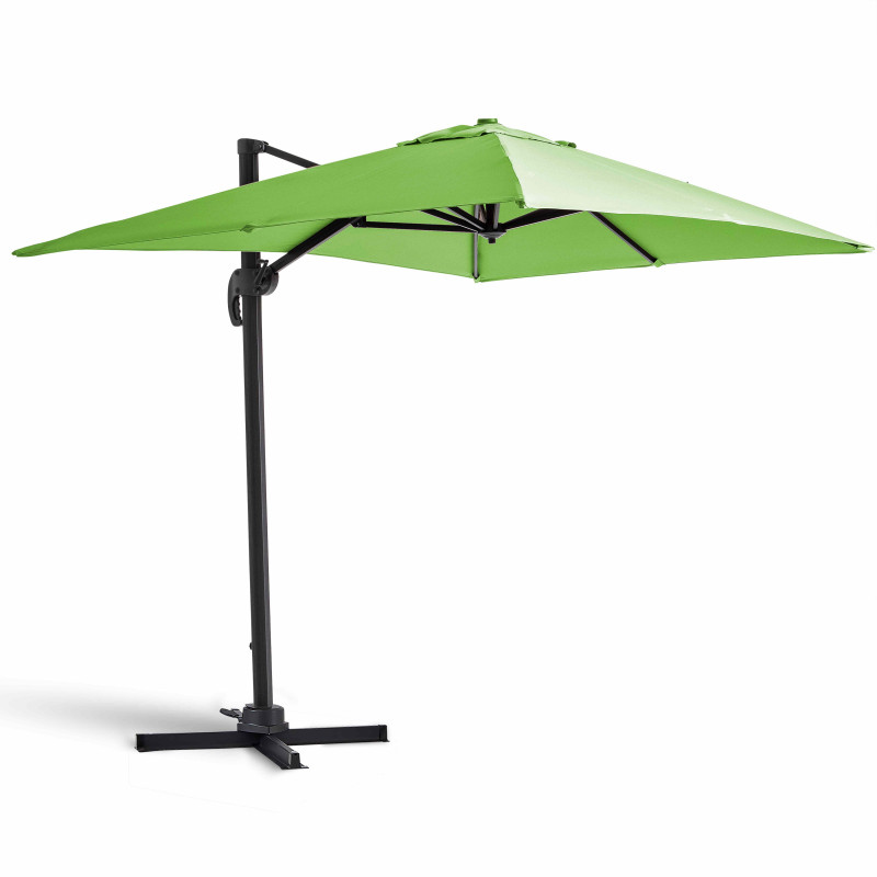 Sombrilla colgante rectangular 2 x 3 m, mástil rotativo 360°