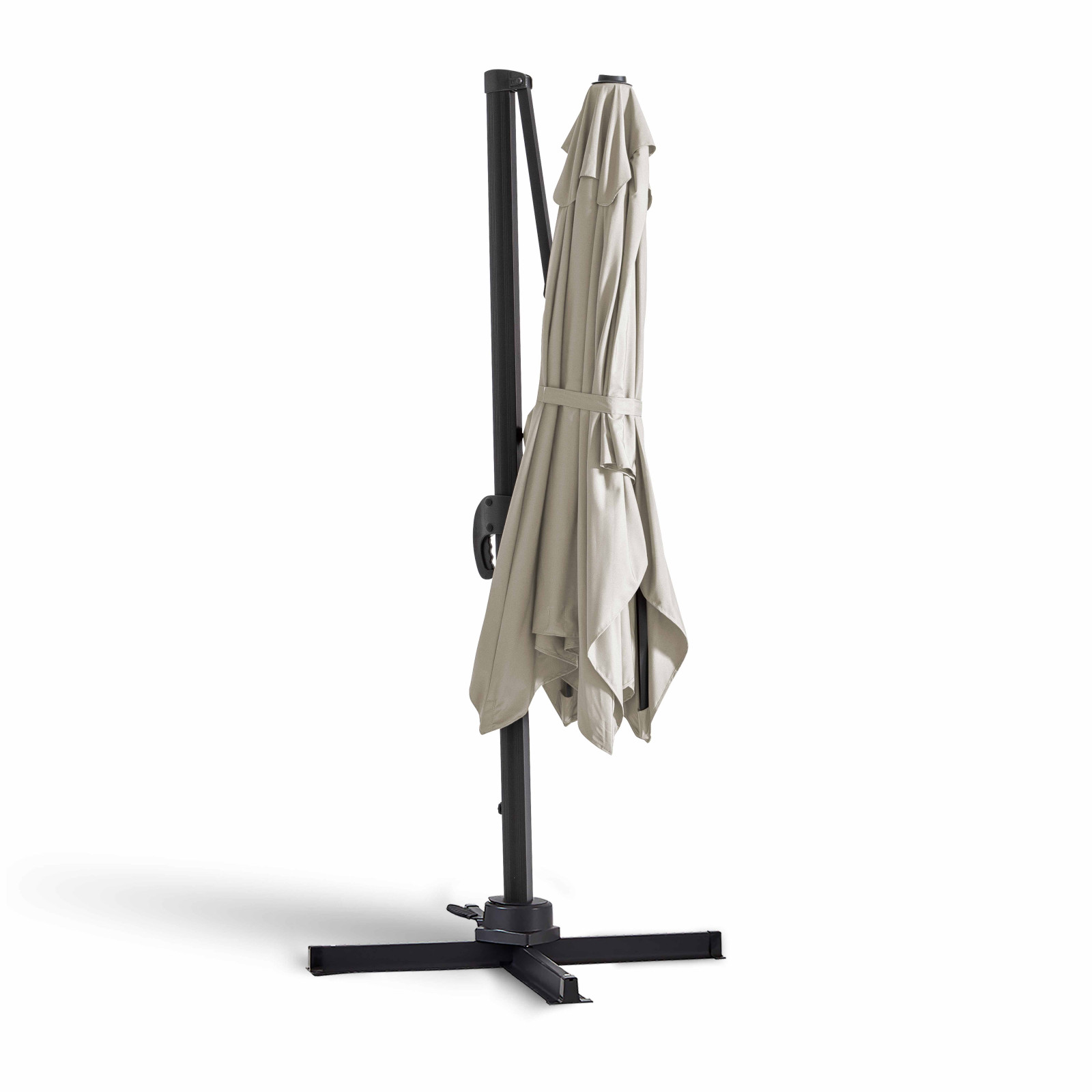 Sombrilla colgante rectangular 2 x 3 m, mástil rotativo 360°