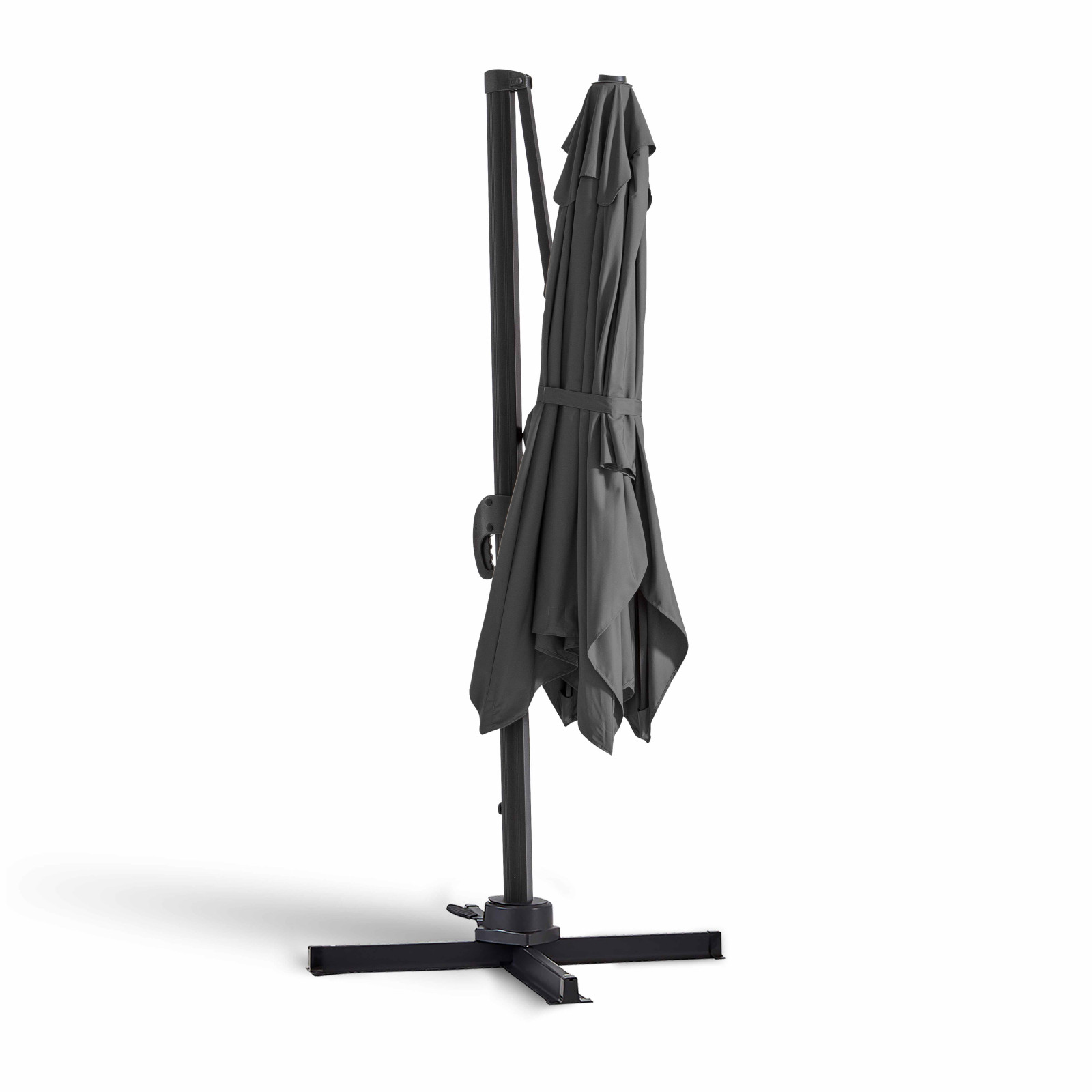 Sombrilla colgante rectangular 2 x 3 m, mástil rotativo 360°