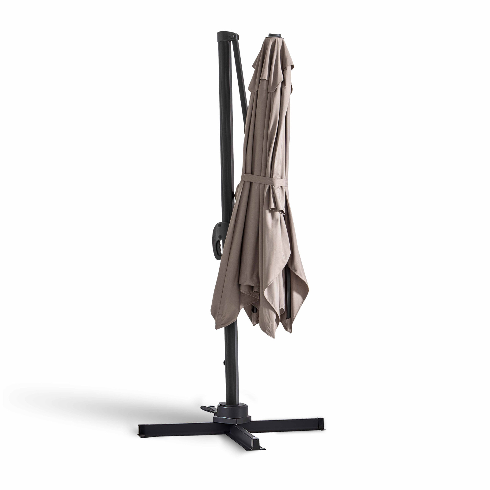 Sombrilla colgante rectangular 2 x 3 m, mástil rotativo 360°