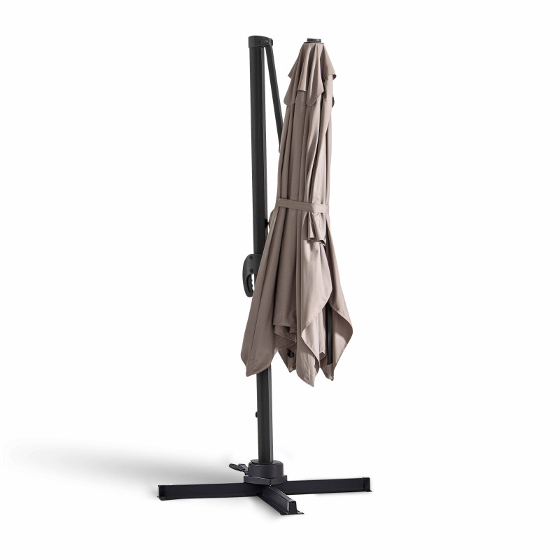 Sombrilla colgante rectangular 2 x 3 m, mástil rotativo 360°