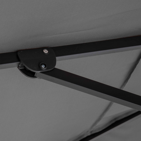Sombrilla colgante rectangular 2 x 3 m, mástil rotativo 360°