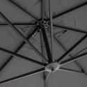 Sombrilla colgante rectangular 2 x 3 m, mástil rotativo 360°