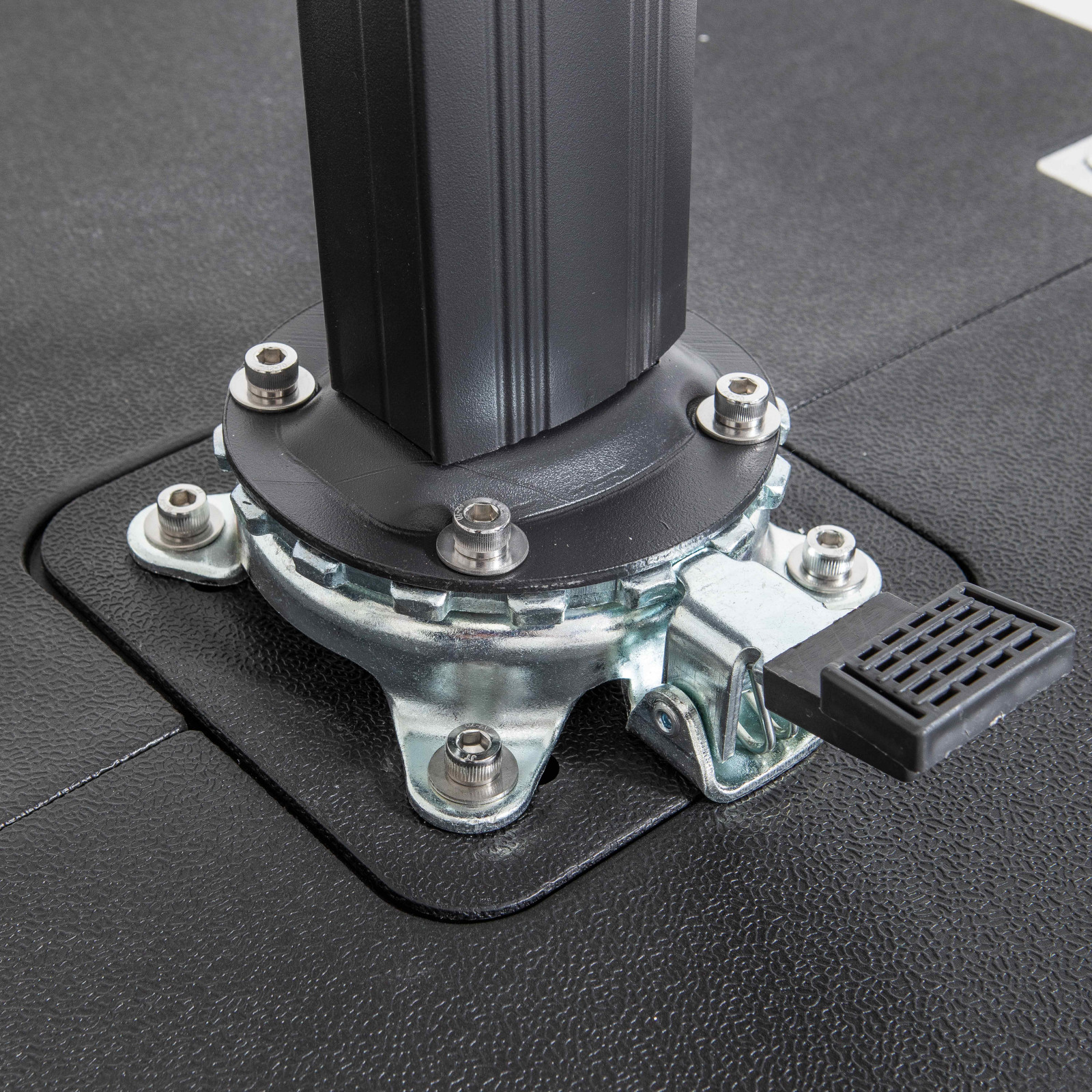 Conjunto de sombrilla colgante rectangular orientable a 360° (2 x 3 m) + 4 losas lastradas