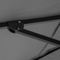 Sombrilla colgante cuadrada 3 x 3 m, mástil rotativo 360°