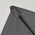 Sombrilla colgante cuadrada 3 x 3 m, mástil rotativo 360°