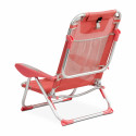 Lote de 2 sillones de playa de playa plegable y reclinable con sombrilla