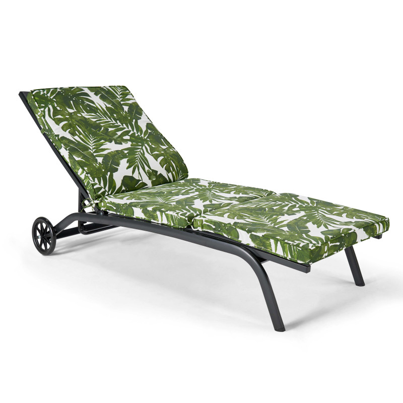 Lote de 2 colchones de tumbona con estampados