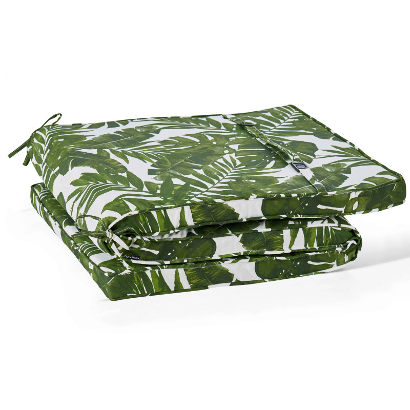 Lote de 2 colchones de tumbona con estampados (2/5)