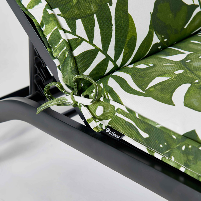 Lote de 2 colchones de tumbona con estampados (3/5)