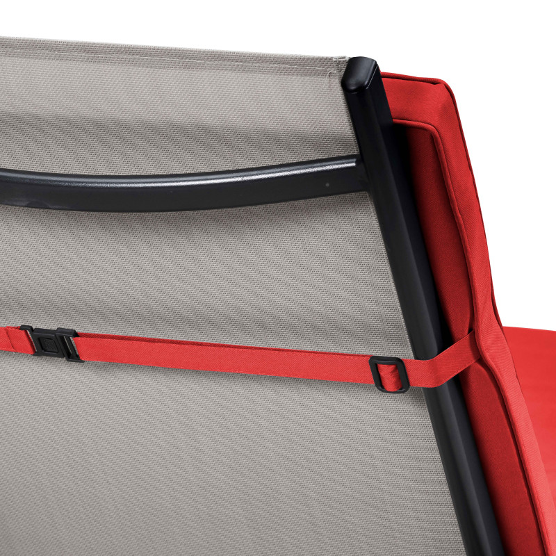 Lote de 2 colchones de tumbona lisos