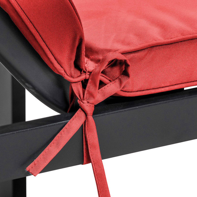 Lote de 2 colchones de tumbona lisos