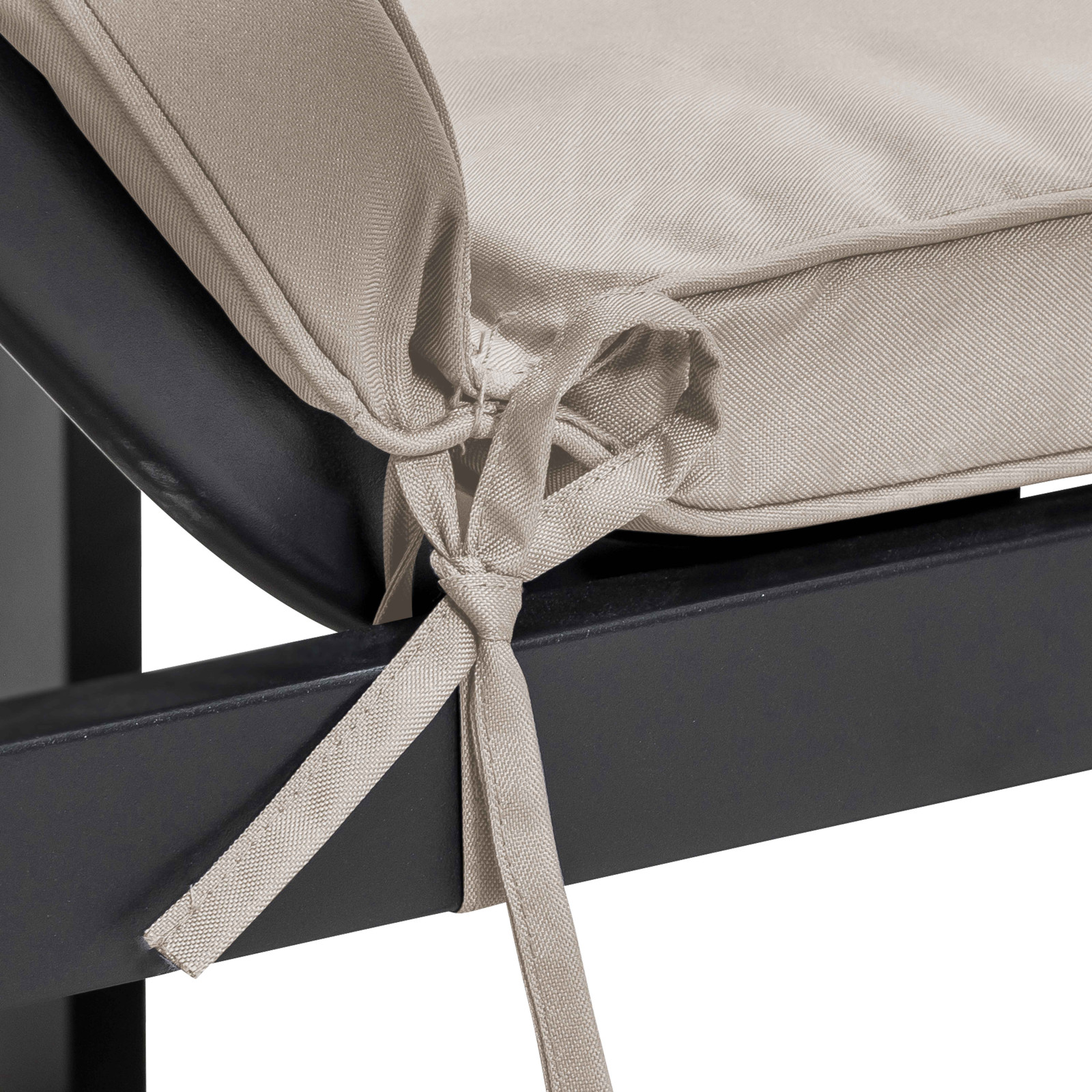 Lote de 2 colchones de tumbona lisos