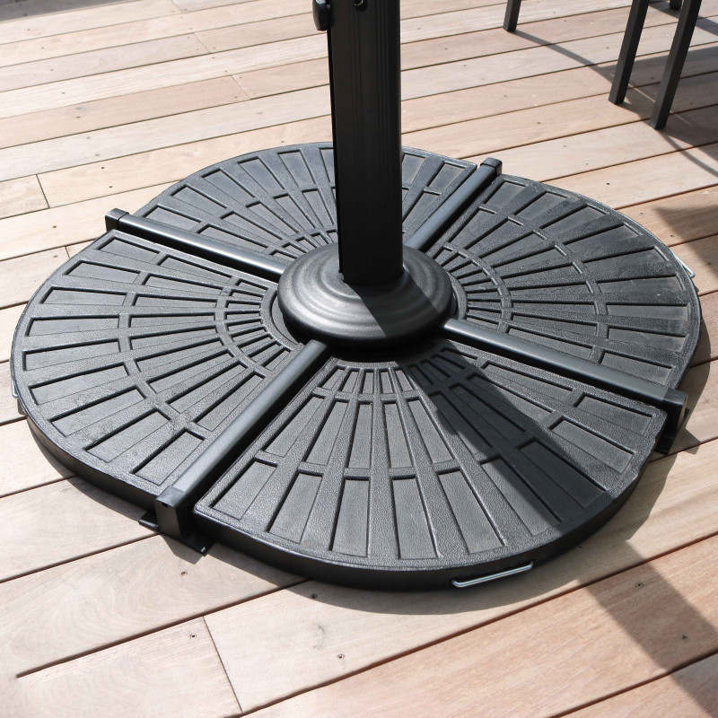 Conjunto de 4 losas lastradas para sombrilla