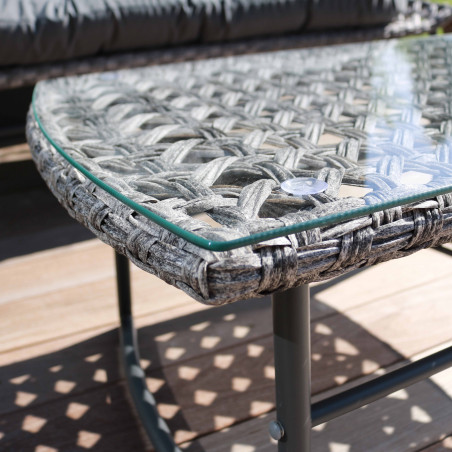 Zoom muebles de jardín de metal y resina