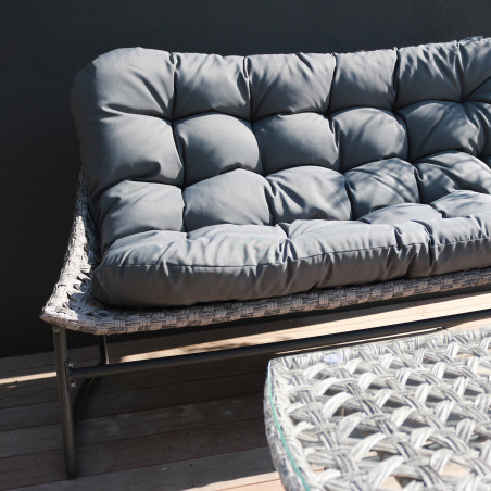 Zoom muebles de jardín de metal y resina