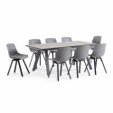 Conjunto de mesa y 8 sillas escandinavas