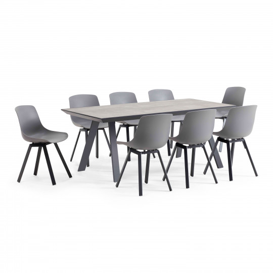 Conjunto de mesa y 8 sillas escandinavas (1/1)