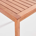 Mesa de jardín 70 x 70 cm y 2 sillas plegables de eucalipto