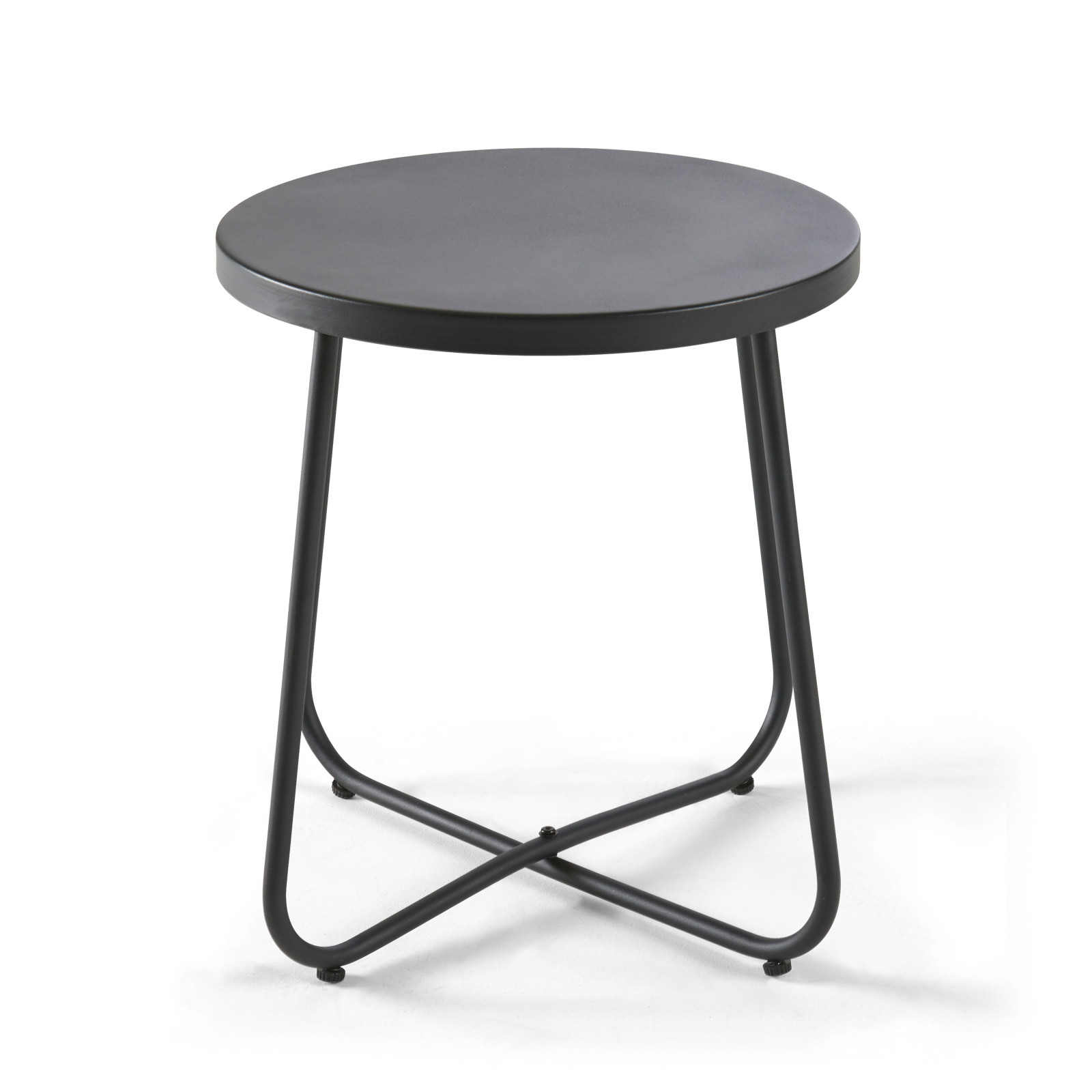 Mesa auxiliar de jardín redonda Ø43 x 50 cm