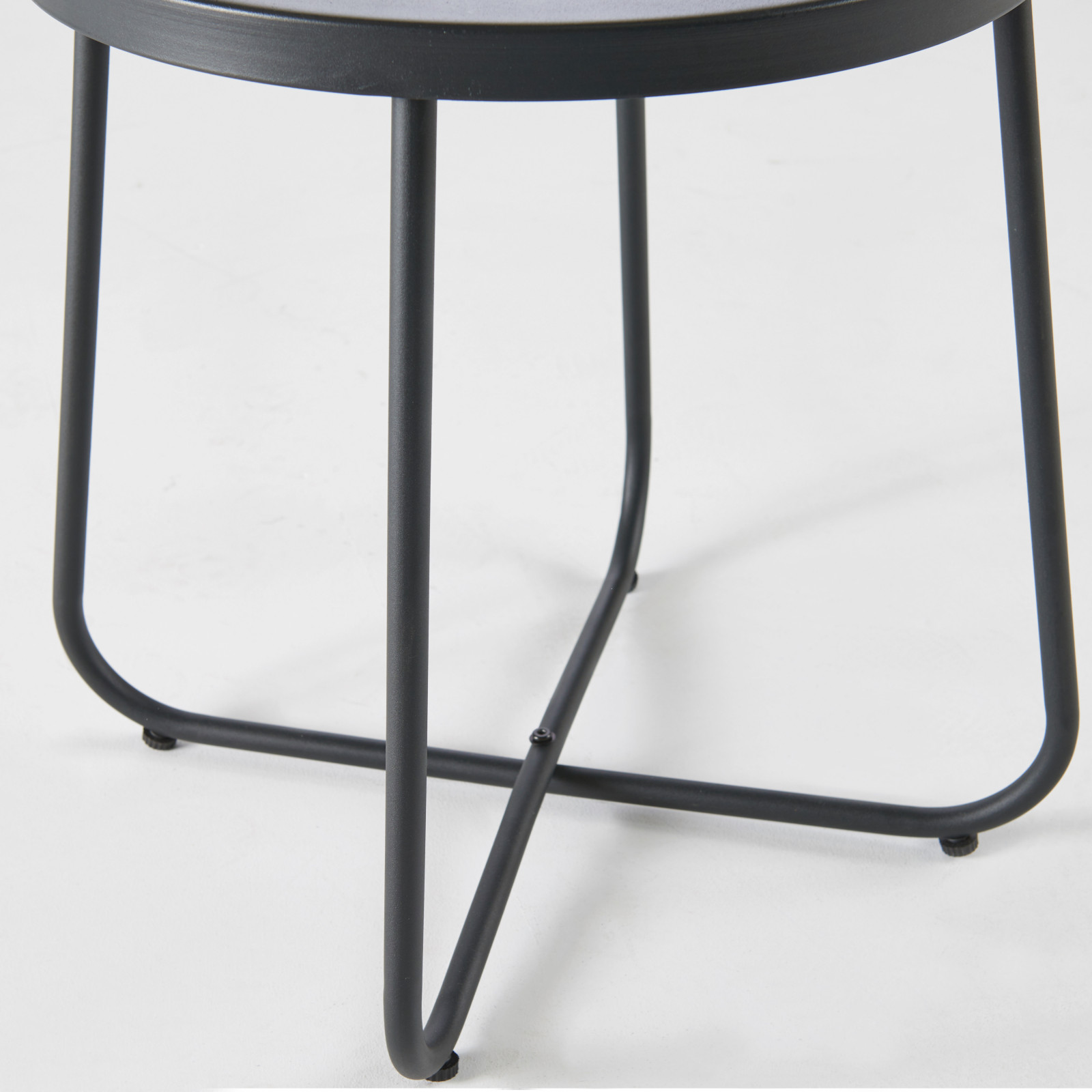 Mesa auxiliar de jardín redonda Ø43 x 50 cm