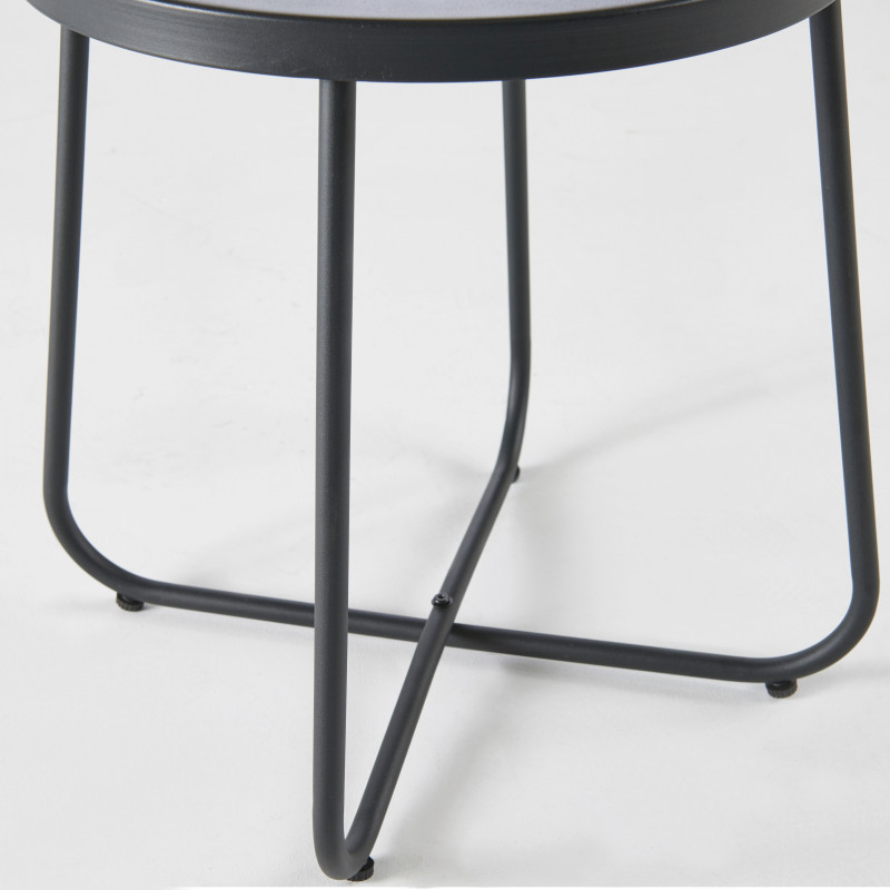 Mesa auxiliar de jardín redonda Ø43 x 50 cm