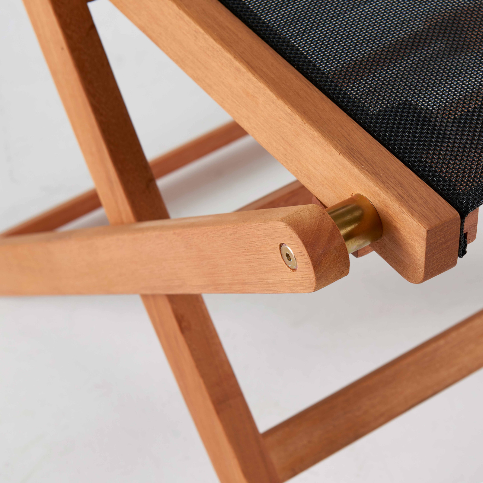 Lote de 2 sillas de jardín plegables de madera