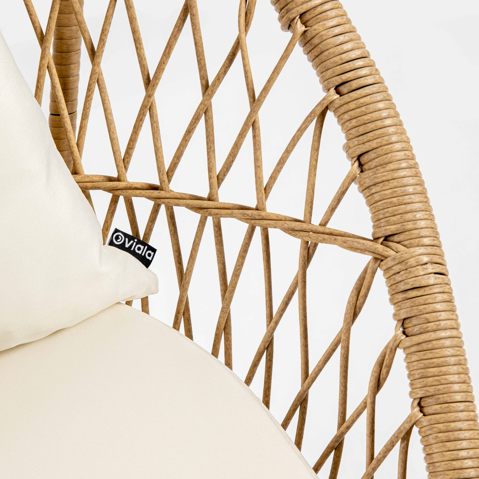 Conjunto de muebles de jardín de 2 plazas de ratán sintético con mesa baja