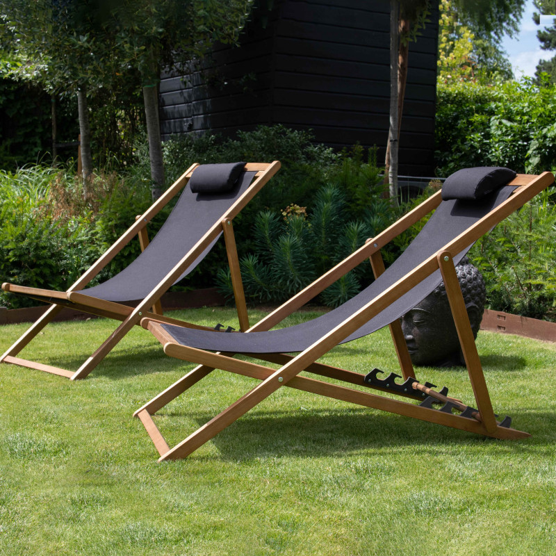 Lote de 2 hamacas plegables de eucalipto