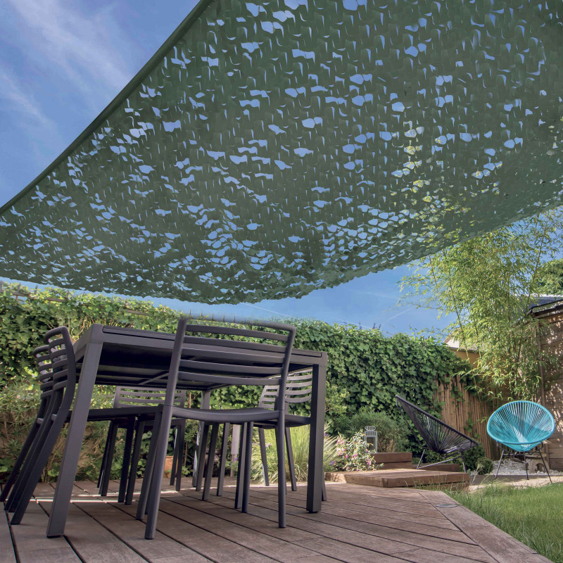 Vela de sombra calada reversible rectangular 3 x 4 m