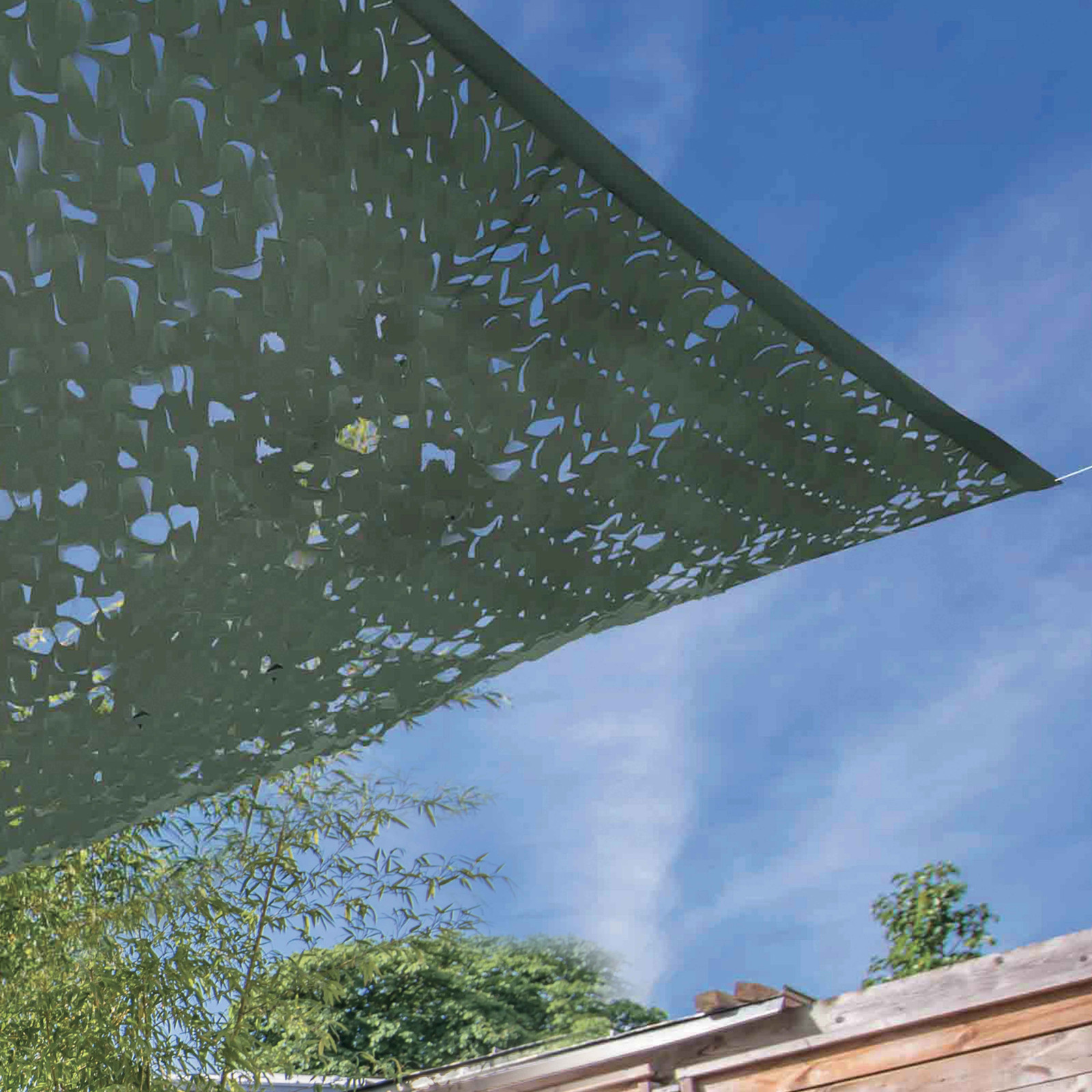 Vela de sombra calada reversible rectangular 3 x 4 m