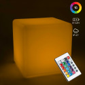 Cubo LED multicolor con mando 30 cm