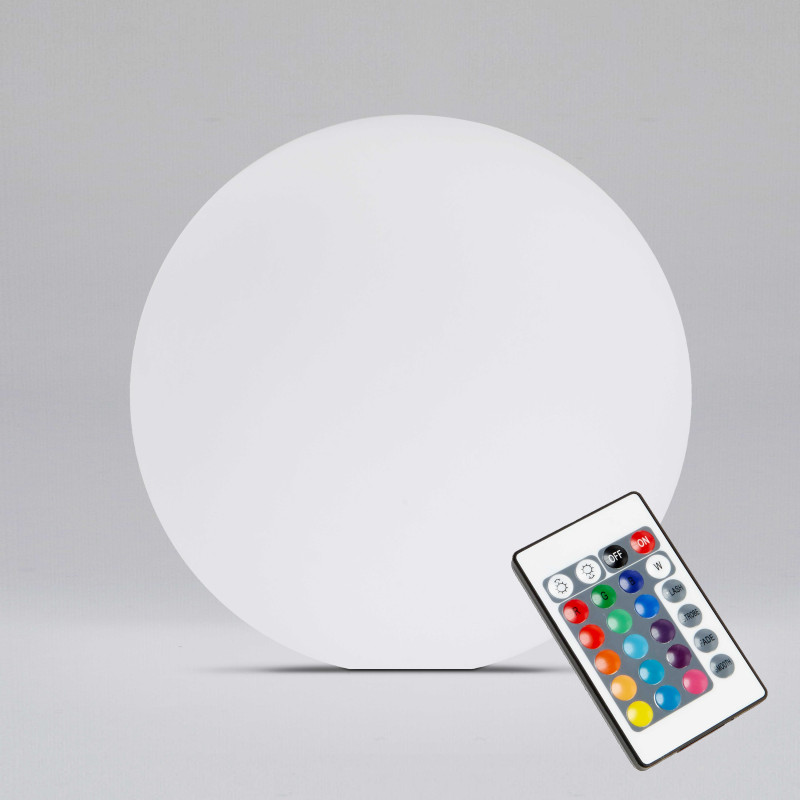 Esfera LED multicolor con mando Ø40 cm