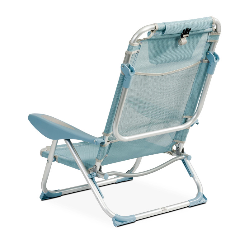 Sillón de playa plegable, reclinable 4 posiciones