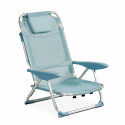 Sillón de playa plegable, reclinable 4 posiciones