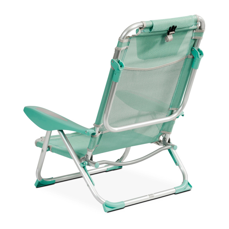 Sillón de playa plegable, reclinable 4 posiciones