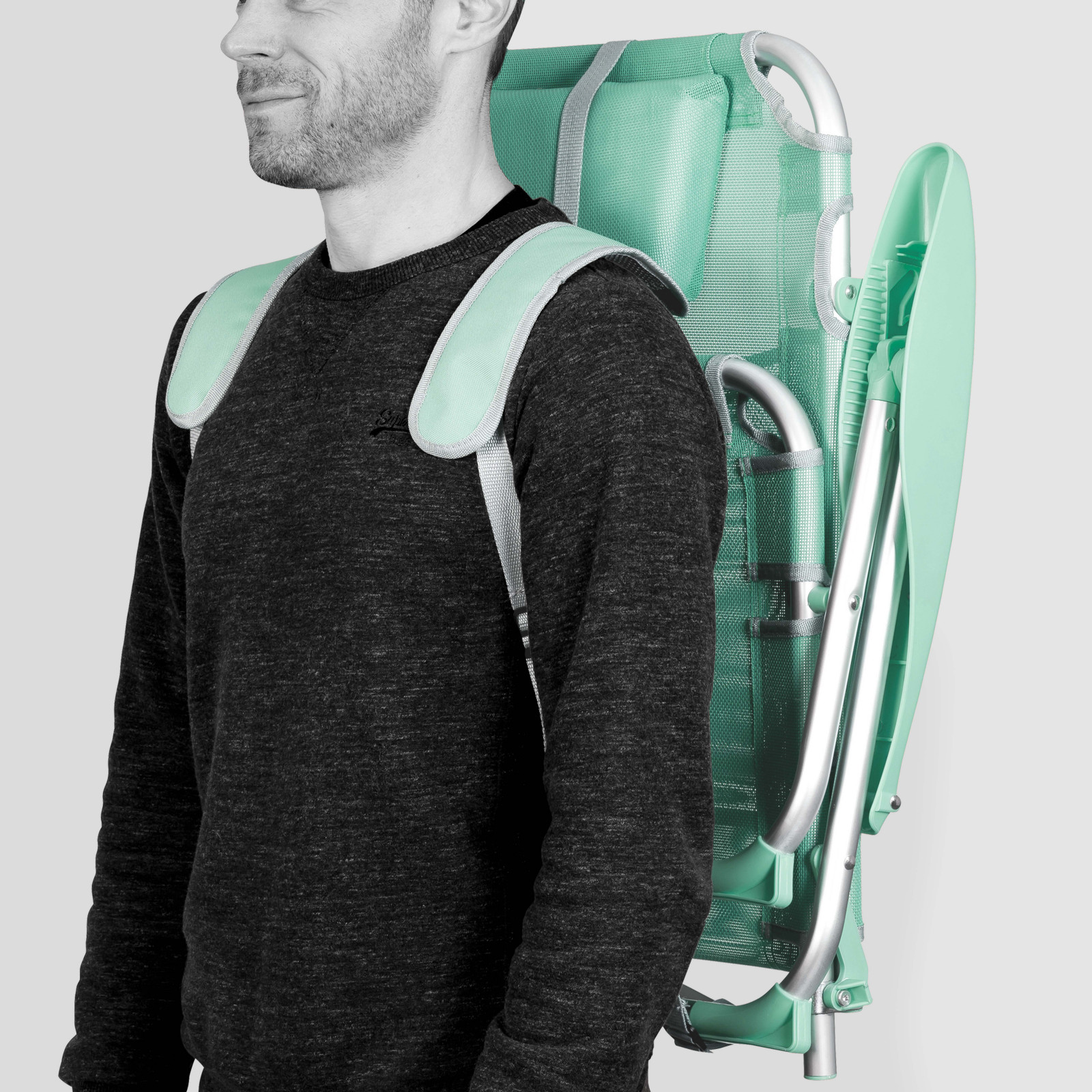 Sillón de playa plegable, reclinable 4 posiciones