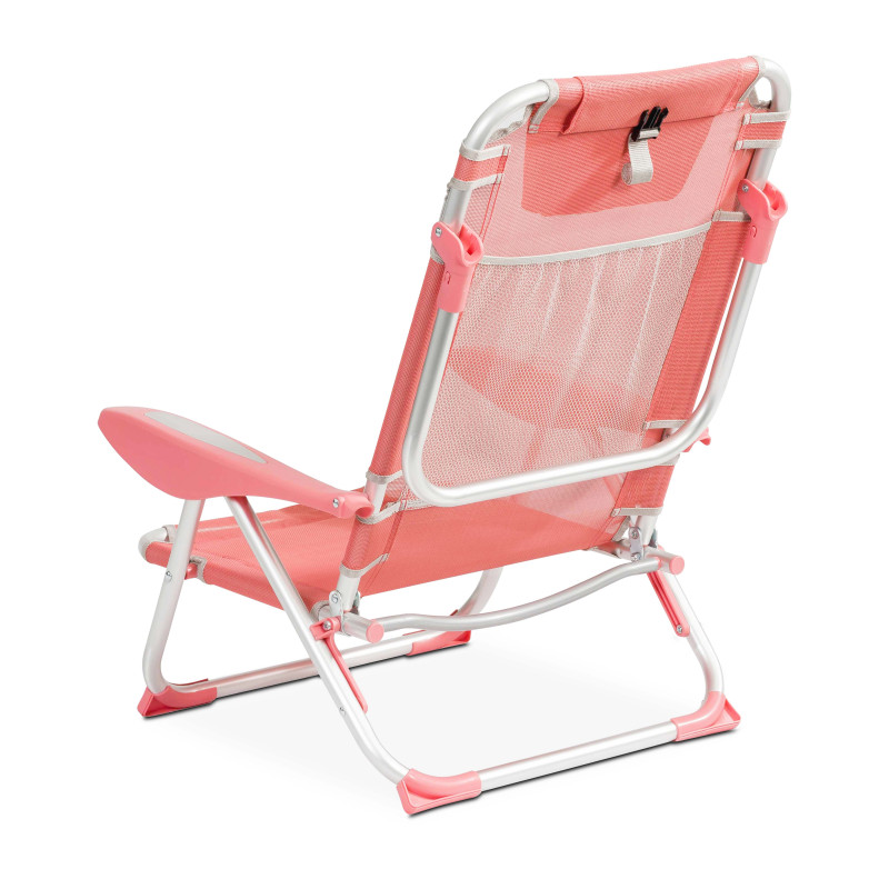 Sillón de playa plegable, reclinable 4 posiciones