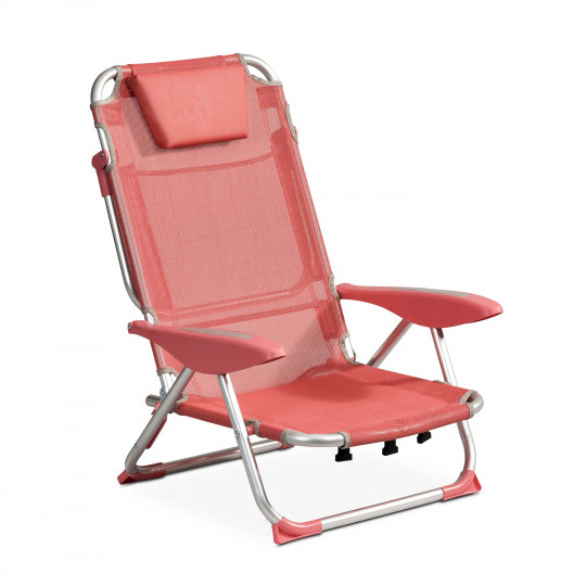 Sillón de playa plegable, reclinable 4 posiciones (1/1)