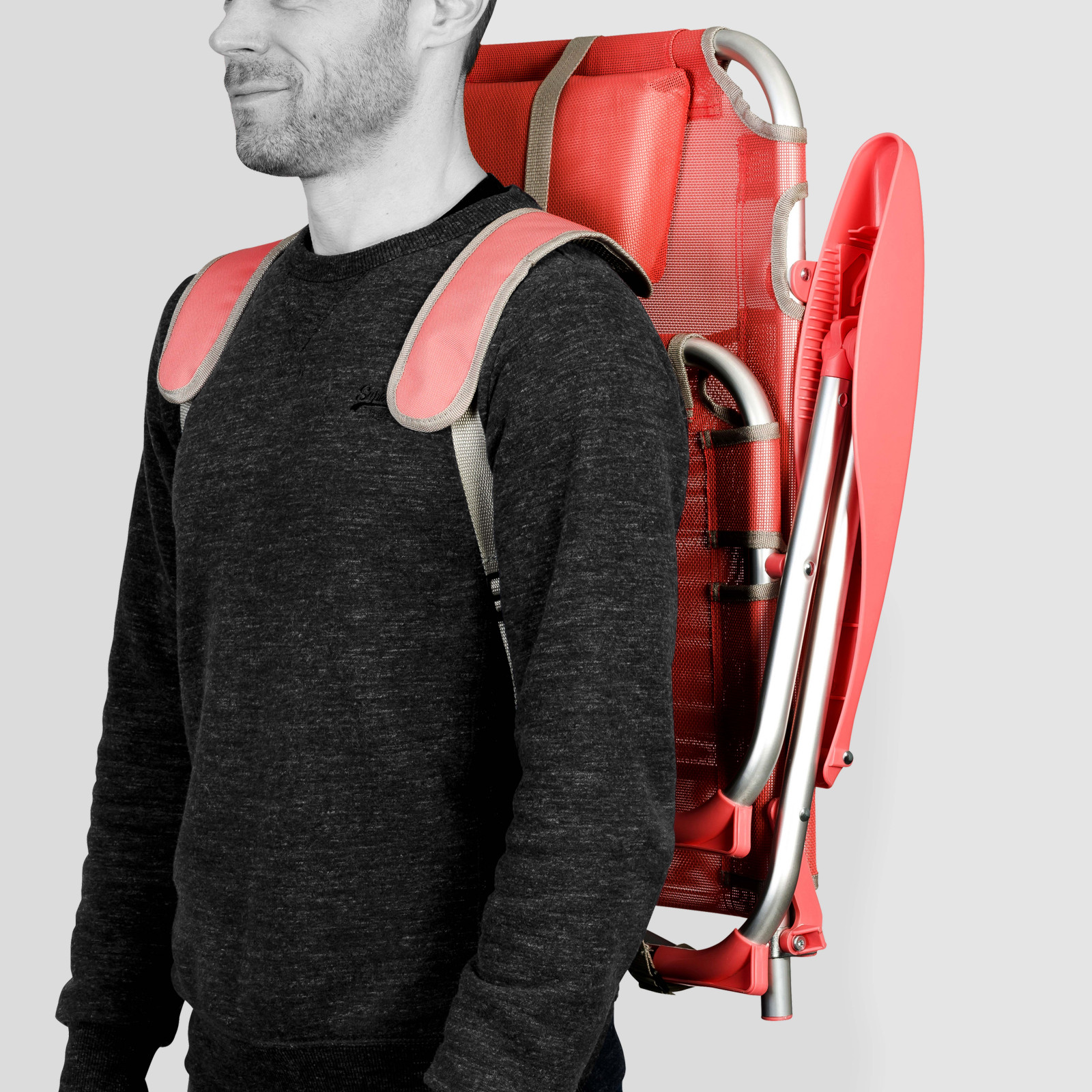 Sillón de playa plegable, reclinable 4 posiciones