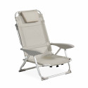 Sillón de playa plegable, reclinable 4 posiciones